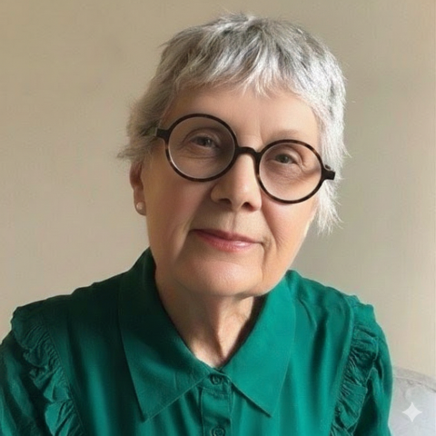 A photograph of the author Sandra Hempel